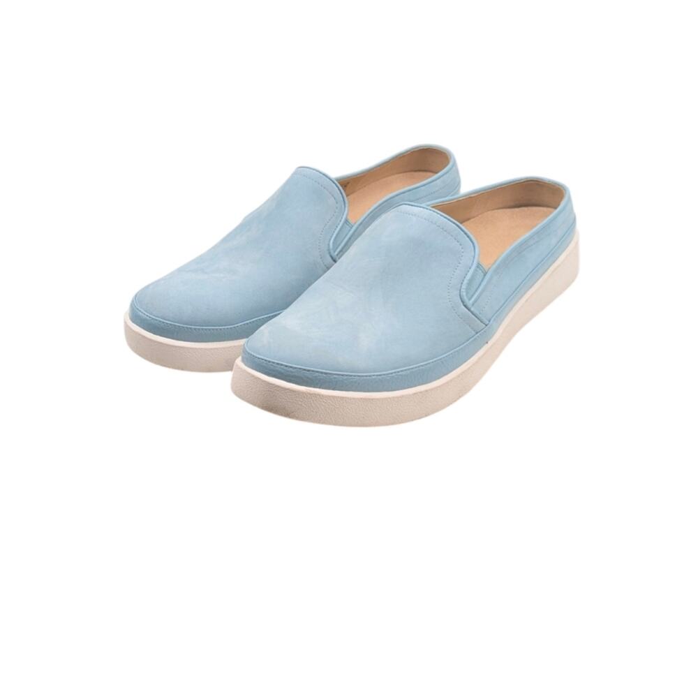 Vionic Effortless Blue Nubuck Slip On Mule Sneakers Orthotic 9.5 S4052 - Picture 8 of 13